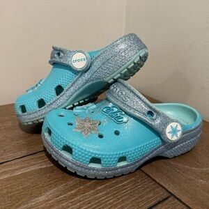 CROCS Toddlers' Disney Frozen Elsa Classic Clog Size C7 210235-90H